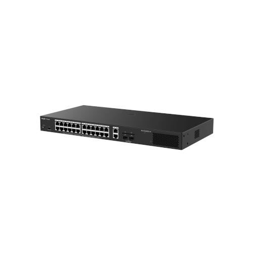 RUIJIE REYEE RG-ES228GS-LP 24 PORT GİGABİT 10/100/1000 +2 PORT UPLINK+2 SFP POE 370 WATT CLOUD YÖNETİLEBİLİR RACK MOUNT